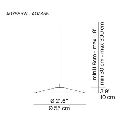 Luceplan Luceplan Koinè LED závěsné světlo 927 Ø55cm modrá