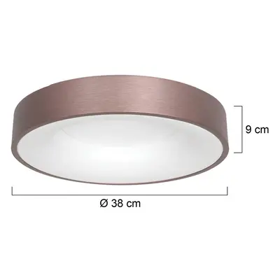 Steinhauer LED stropní svítidlo Ringlede 2 700 K Ø 38 cm černé