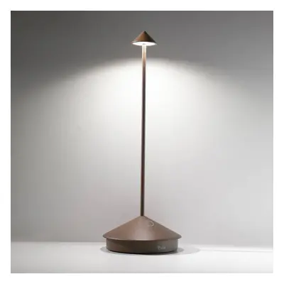 Zafferano Zafferano Pina 3K dobíjecí stolní lampa IP54 corten