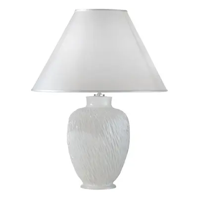 austrolux Stolní lampa Chiara z keramiky, v bílé, Ø 40 cm