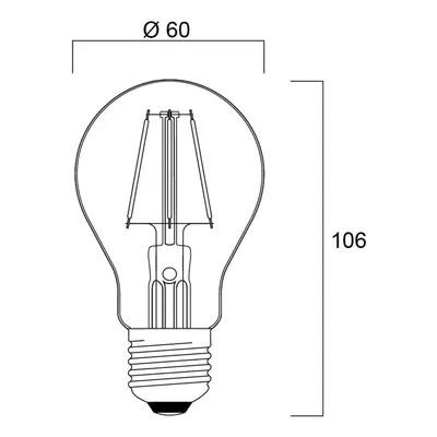 Sylvania Sylvania ToLEDo Retro LED žárovka E27 4,1W modrá