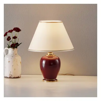 austrolux COLARZ Bordeaux – půvabná stolní lampa, 34 cm