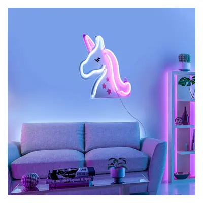 JUST LIGHT. LED nástěnné svítidlo Neon Unicorn, USB