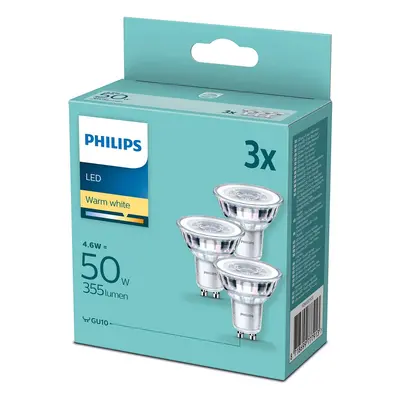 Philips Philips LED reflektor GU10 4,6W 2.700 K, set 3ks