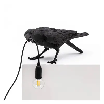 SELETTI LED deko terasové světlo Bird Lamp hrající černá