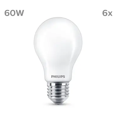 Philips Philips LED žárovka E27 7W 806lm 2700K matná 6ks