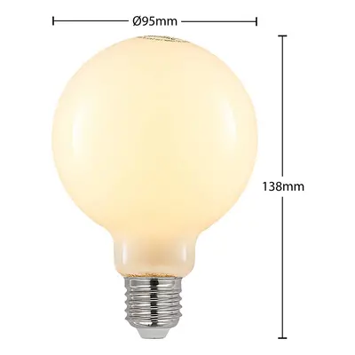 Arcchio LED žárovka E27 8W 2 700K G95 globe dim opál 2ks