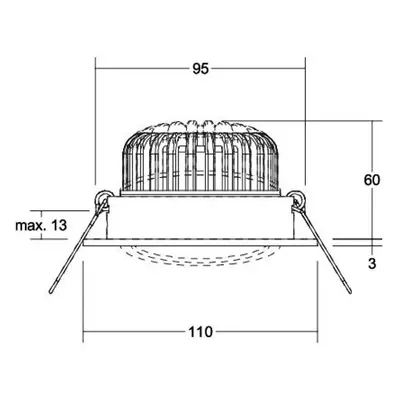 BRUMBERG BRUMBERG Kerby-R LED bodovka, 4 000K, bílá