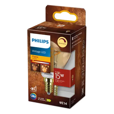 Philips Philips LED Classic E14 P45 2,6W 1 800K zlatá dim