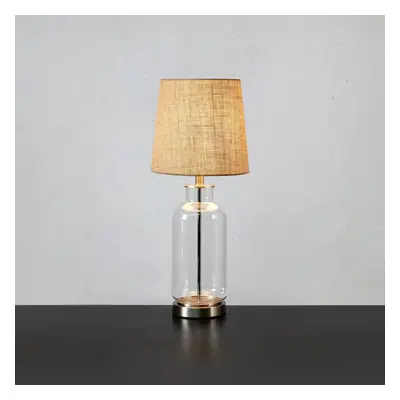 Markslöjd Stolní lampa Costero, transparentní/přírodní, 61,5 cm