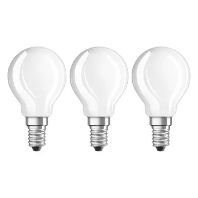 OSRAM Žárovka LED E14 4W, bílá, 470 lumenů, sada 3ks