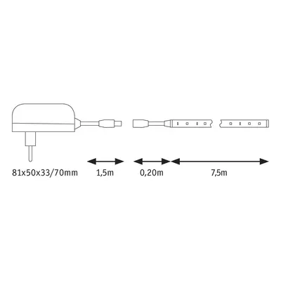 Paulmann Paulmann SimpLED pásek sada, 20W, teplá bílá, 7,5m