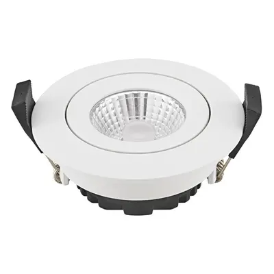 Sigor LED bodový podhled Diled, Ø 8,5 cm, 6 W, Dim-To-Warm, bílý