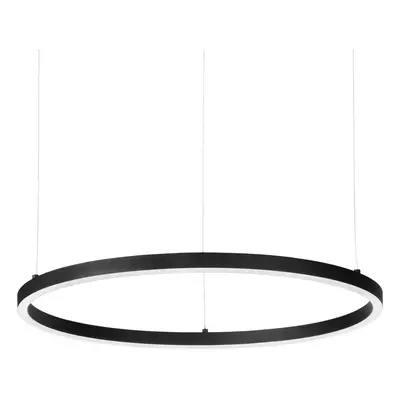 Ideallux Závěsná LED lampa Ideal Lux Oracle Slim Ø 70 cm černá 3 000 K