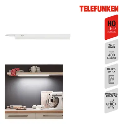 Telefunken LED osvětlení pod skříňku Hephaistos, bílé, délka 31 cm