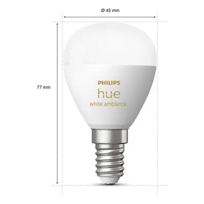 Philips Hue Philips Hue White Ambiance kapka E14 5,1W 470lm