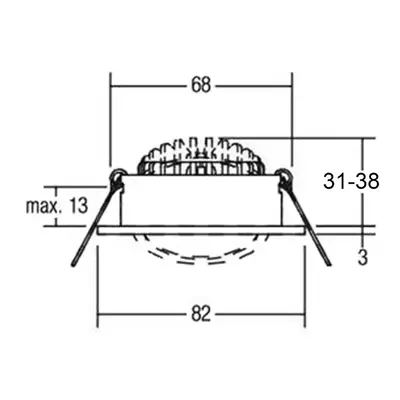 Deko-Light LED stropní bodovka Dione 4 000 K černá