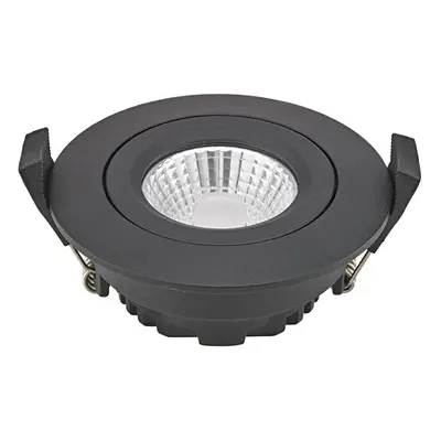 Sigor LED bodový podhled Diled, Ø 8,5 cm, 6 W, 3 000 K, černý