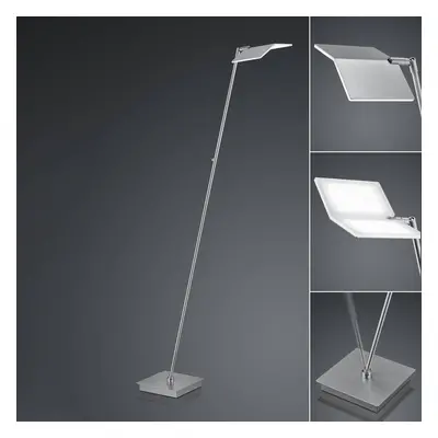 BANKAMP BANKAMP Book stojací lampa LED, matný nikl