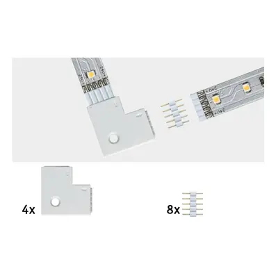 Paulmann Paulmann MaxLED rohová spojka 90°, 4ks bílá