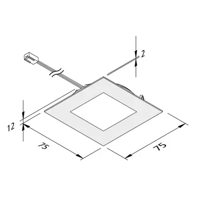 Hera LED podhledové světlo FAQ 68 nerez 4W 3 000K