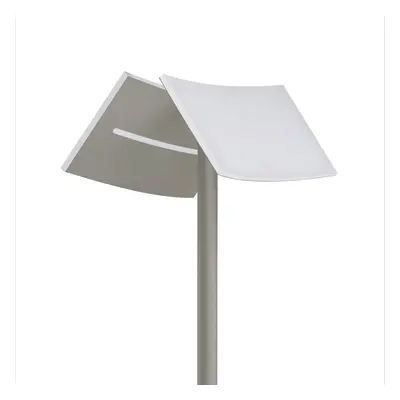 HELL LED stojací lampa Evolo CCT, lampa na čtení, taupe