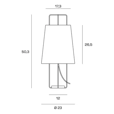 miloox by Sforzin Stolní lampa Pyra s pískovým látkovým stínidlem