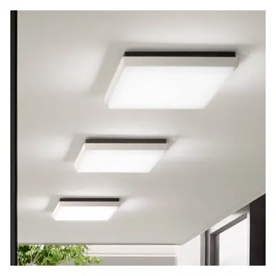 Fabas Luce LED venkovní stropní svítidlo Desdy, 30x30cm, bílá