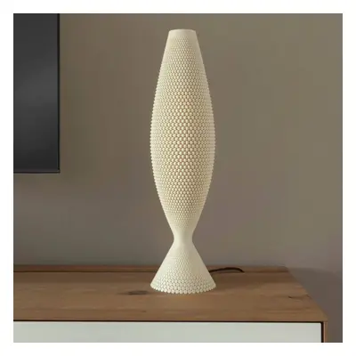 Tagwerk Stolní lampa Diamond z organického materiálu, len, 65 cm