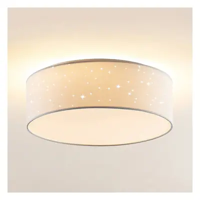 Lindby Lindby LED stropní svítidlo Ellamina, 40 cm, bílé, textilní