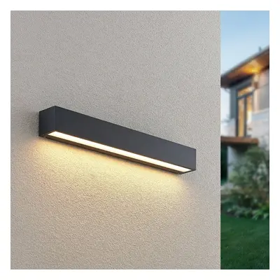 Lucande Lucande LED nástěnné svítidlo Lengo, 50 cm, antracit, 1 světlo, IP65