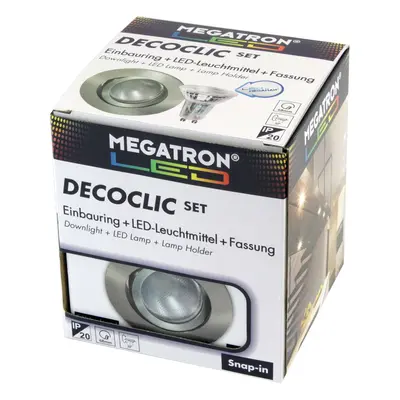 MEGATRON LED spot Decoclic Set GU10 4,5 W, železo