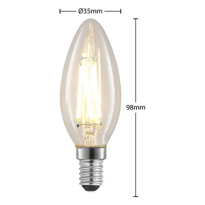 Arcchio LED žárovka E14 4W 2 700K svíčka filament stmívací