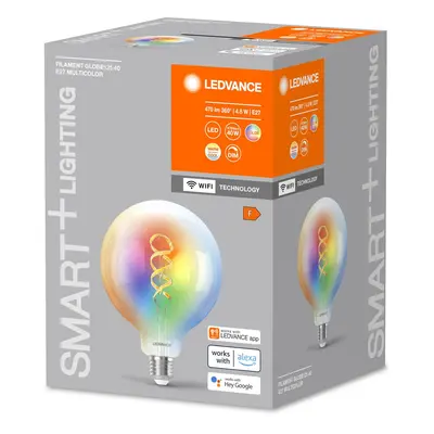 LEDVANCE SMART+ LEDVANCE SMART+ WiFi E27 4,8W čirý G125 RGB CCT