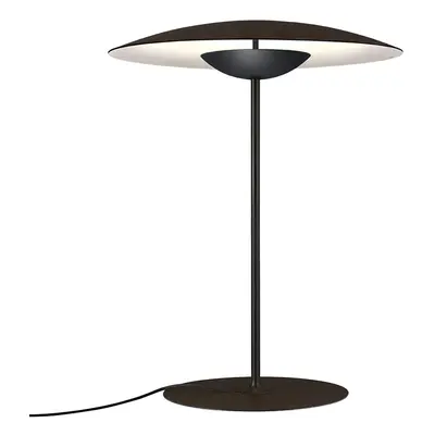 Marset MARSET Ginger M LED stolní lampa Ø42cm wenge/bílá