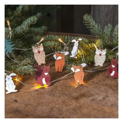 STAR TRADING LED světelný řetěz Forest Friends, 10 figurek