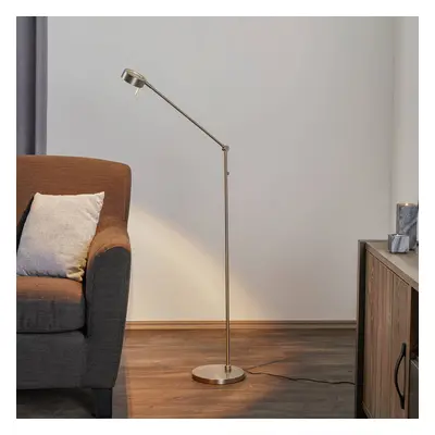 Knapstein Tenká stojací lampa LED Elegance 3 klouby nikl