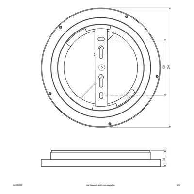 EVN EVN ALR LED panel bílý 12W Ø25cm 3000K