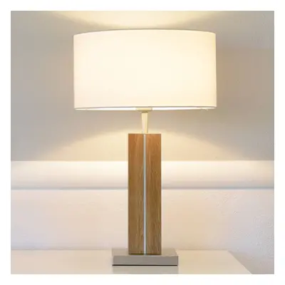 HerzBlut HerzBlut Dana stolní lampa, dub olej výška 56 cm