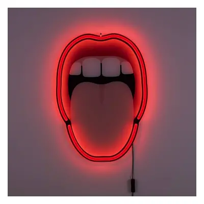 SELETTI LED dekor nástěnné světlo Tongue, 41x58cm