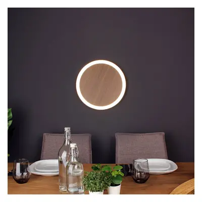 Eco-Light Nástěnné svítidlo LED s efektem dřeva Morton 3-Step-dim 40 cm