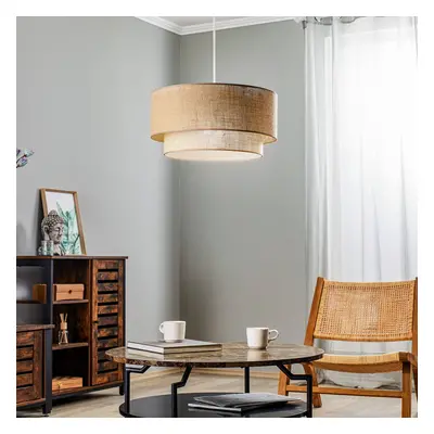 Duolla Boho jutové závěsné světlo přírodní hnědá Ø45cm 1-light