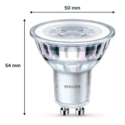 Philips Žárovka Philips LED GU10 3,5W 255lm 827 čirá 36° 6ks