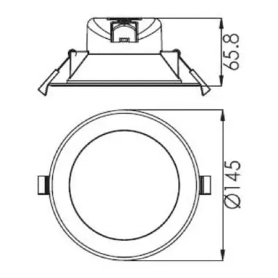 Deko-Light LED vestavné stropní svítidlo Acrux bílé, CCT Ø14,5cm