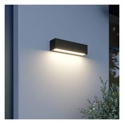 Lucande Lucande LED nástěnné svítidlo Lengo, 25 cm, antracit, 1 světlo, IP65