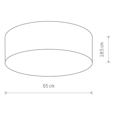 Euluna Stropní svítidlo Cameron, bílé, Ø 65 cm