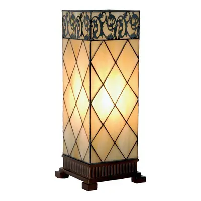 Clayre&Eef Stolní lampa Diamond v Tiffany stylu 45 cm