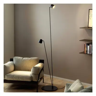 B.lux Flexibilně nastavitelná stojací lampa LED Speers F černá.