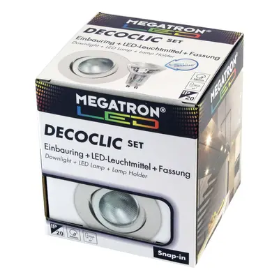 MEGATRON LED spot Decoclic Set GU10 4,5 W, bílá