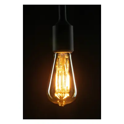 Segula SEGULA LED žárovka E27 ST64 5W 2200K zlatá/stříbrná tlumená